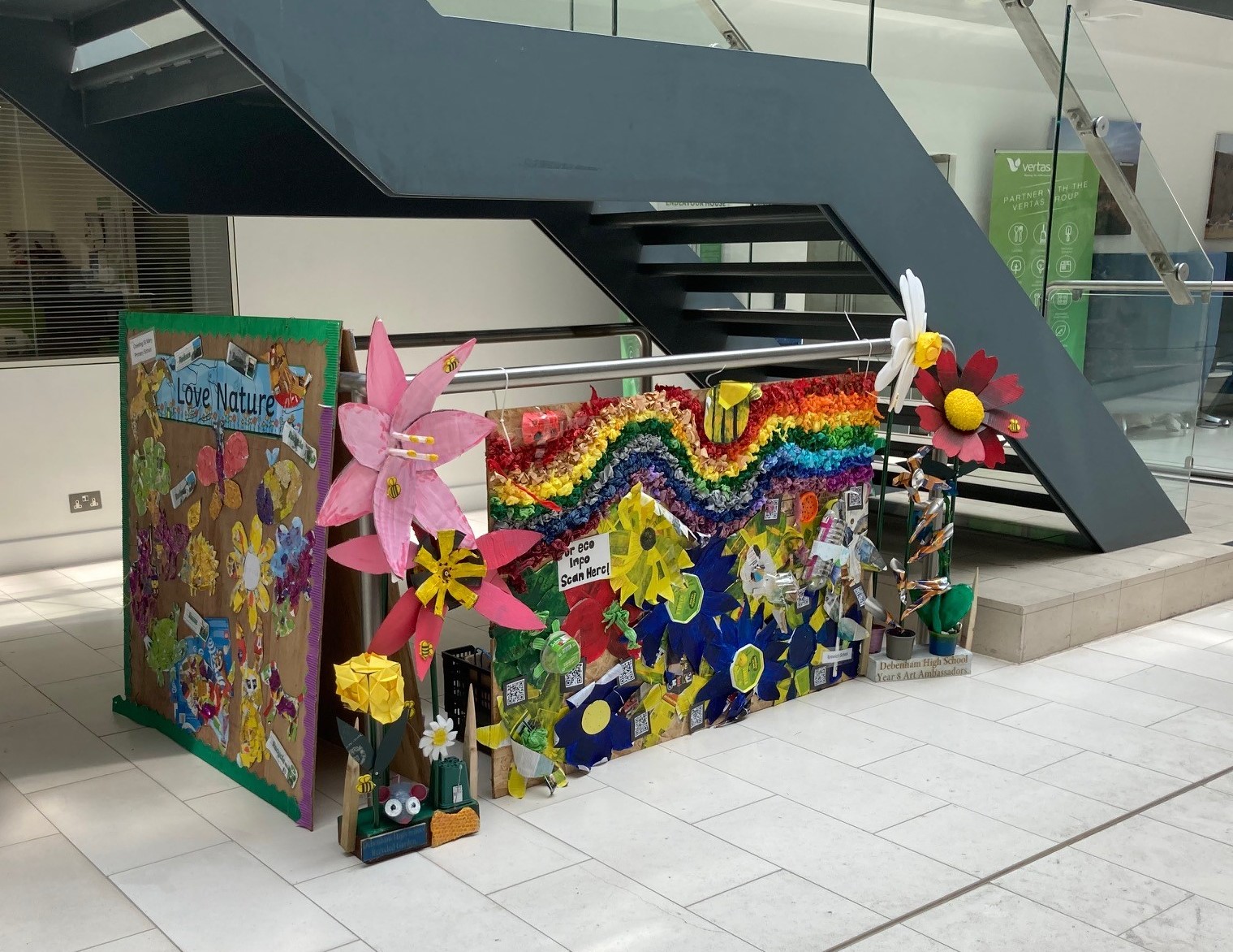 Schools art work on display at Endeavour House 