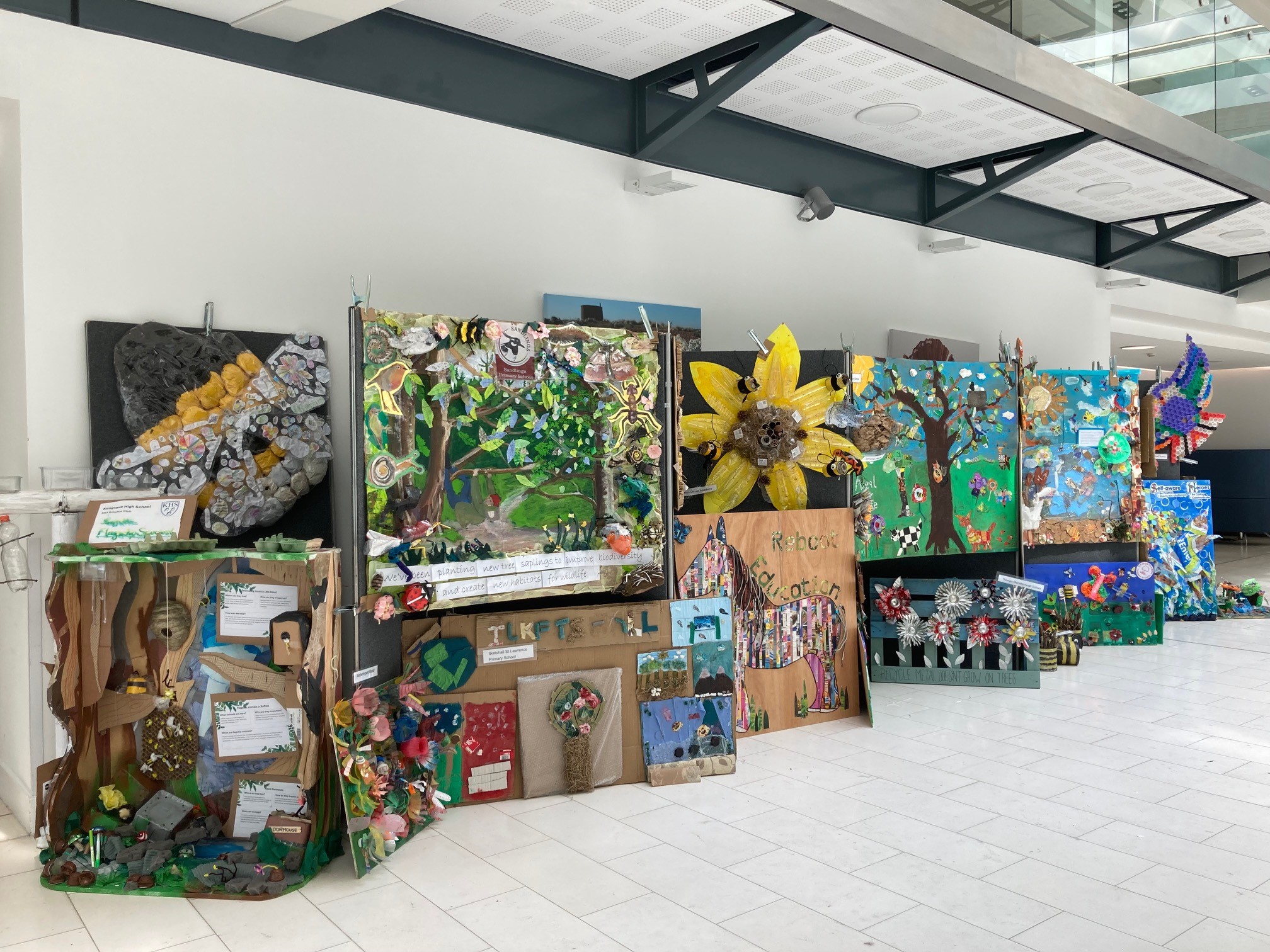 Schools art work on display at Endeavour House 