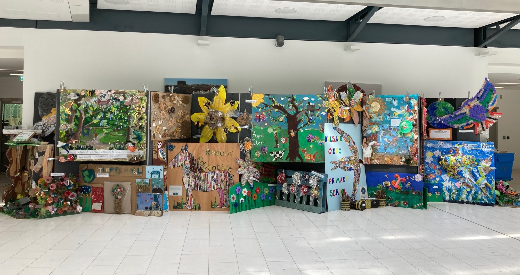 Schools art work on display at Endeavour House 