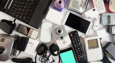 Range of electricals including mobile phones, cameras, laptops etc.