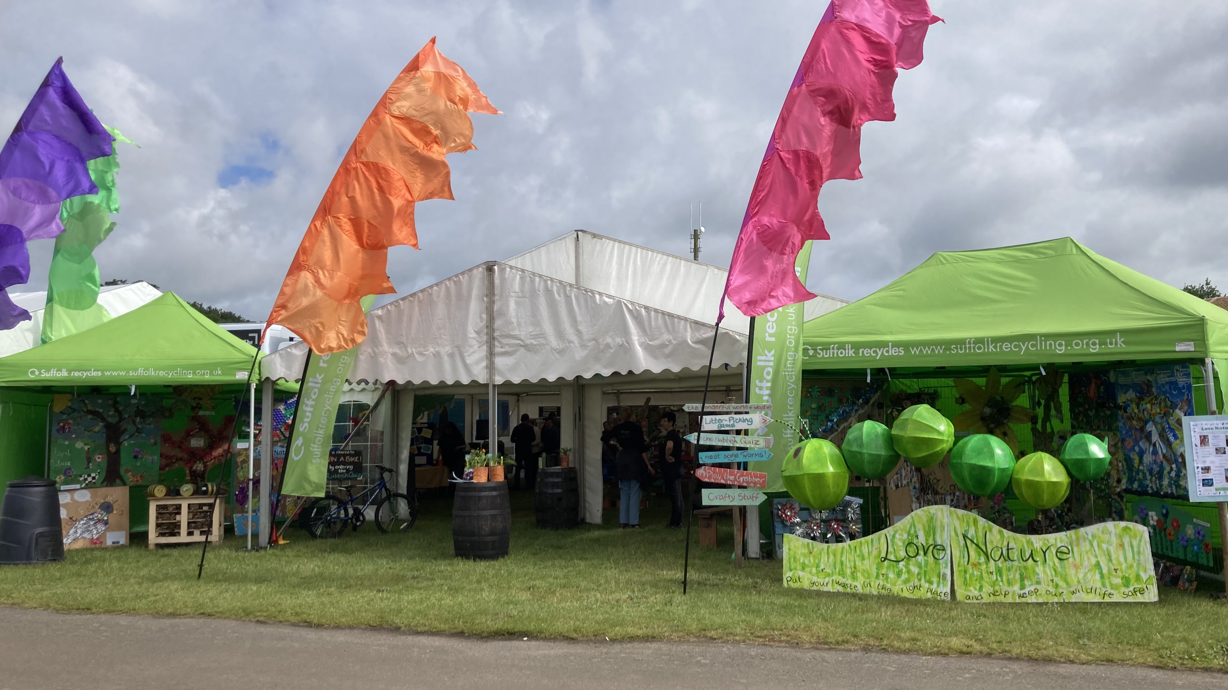 Suffolk Recycling stand at the Suffolk Show 