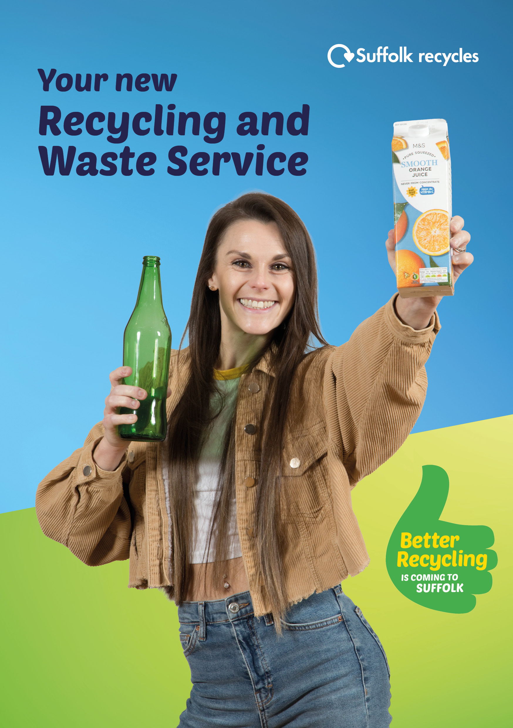 You're new recycling and waste serivce leaflet cover